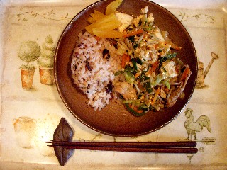 今日の夕飯は豆腐チャンプルー_e0166355_17472657.jpg
