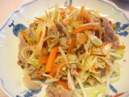 2/19(木)上手にできました。肉野菜炒め!_d0031682_23485126.jpg