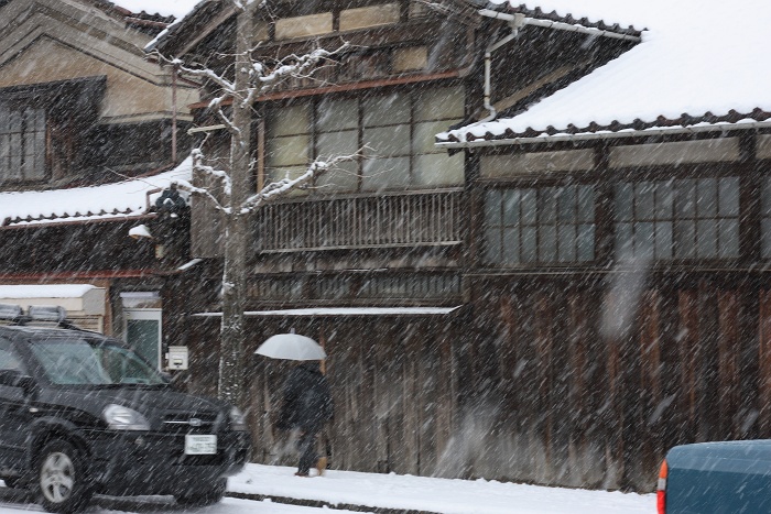 雪降る五菜堀_b0128621_20361259.jpg