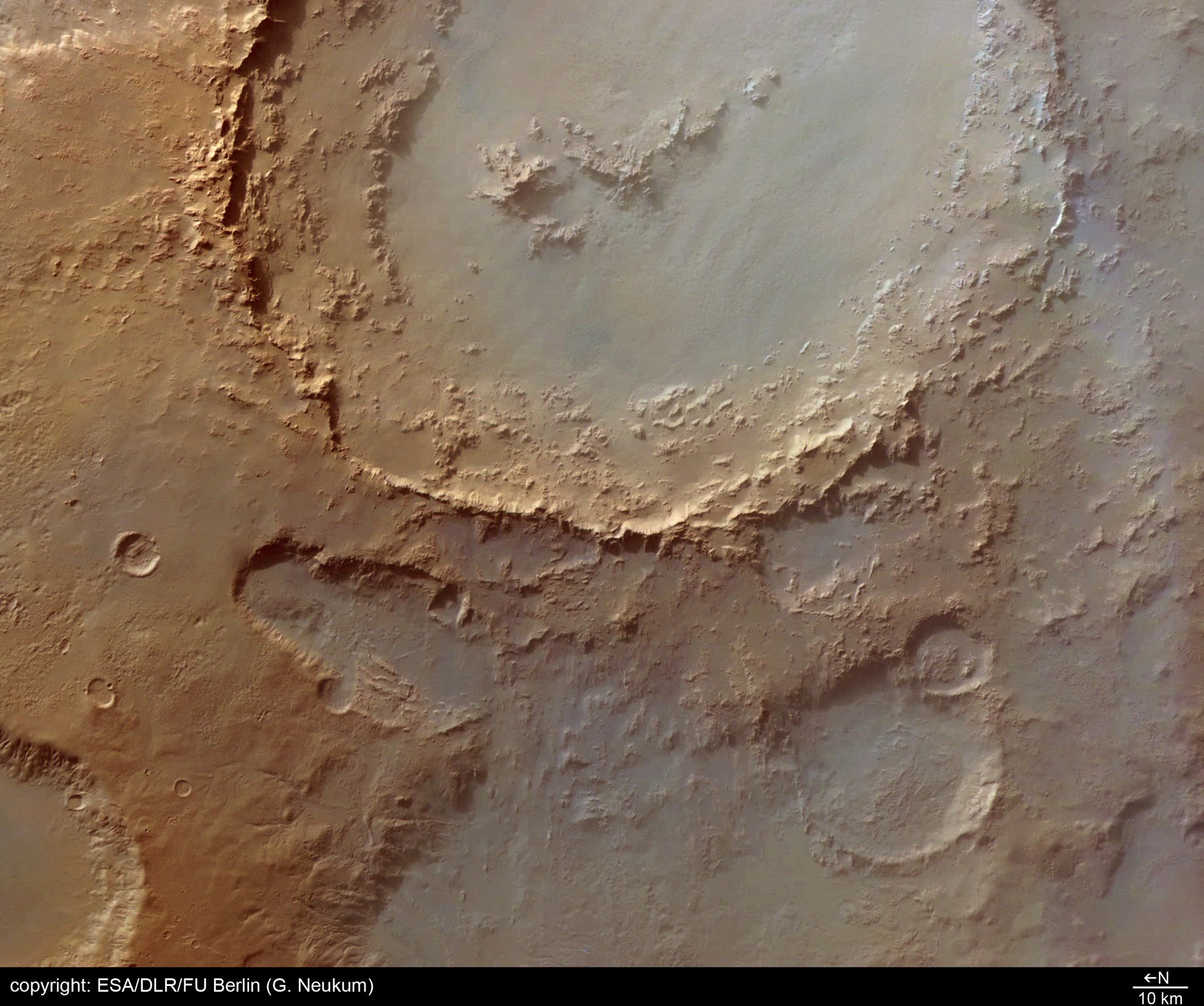 火星の「ヘールクレーターの謎」:無数の住居跡が存在か?_e0171614_1415947.jpg