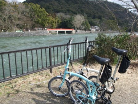 ブロンプトンデビュー　：　宇治ポタ_e0138081_1852912.jpg