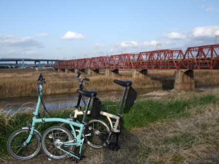 ブロンプトンデビュー　：　宇治ポタ_e0138081_19143238.jpg