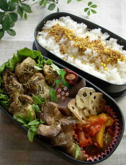 さっぱり!鶏肉のレモンハーブ風味、とお弁当_f0168317_141953.jpg