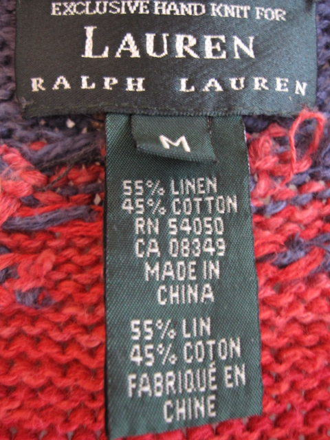 ＜  Ralph Lauren LAUREN Vest＞_d0098545_13554910.jpg