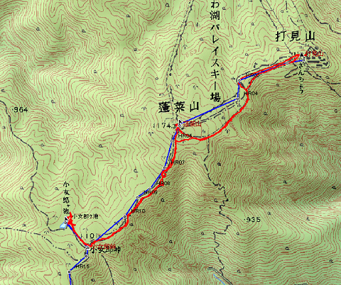 2009/2/22　蓬莱山～小女郎ケ池　ﾌﾟﾁ・ｽﾉｰﾊｲｸ_e0050472_16134931.jpg