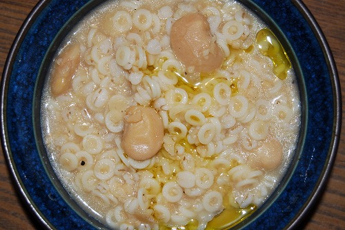 白花豆のスープパスタ_c0124100_12151063.jpg