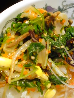 Dining Kaiseiと・・・豚しゃぶと小松菜のサラダ。_f0177295_956447.jpg