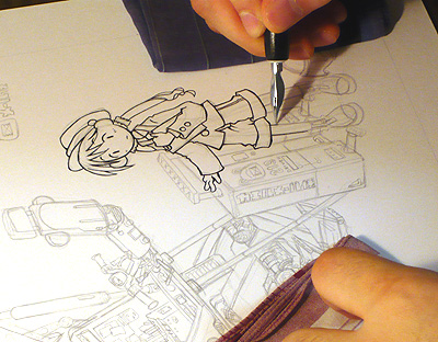 5夜連続企画 つけペンでロボっぽいものを描く 第3夜 ゴチログ Gotthi Log