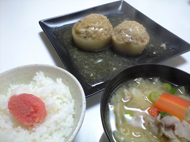 おうちご飯 大根の肉詰め煮込み~♪_e0123286_18563048.jpg