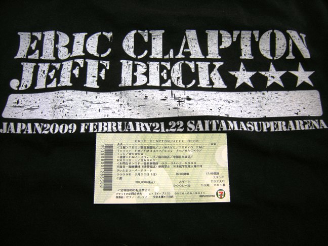 09.2.22　ERIC CLAPTON / JEFF BECK ＠ さいたまスーパーアリーナ_f0011975_2120218.jpg