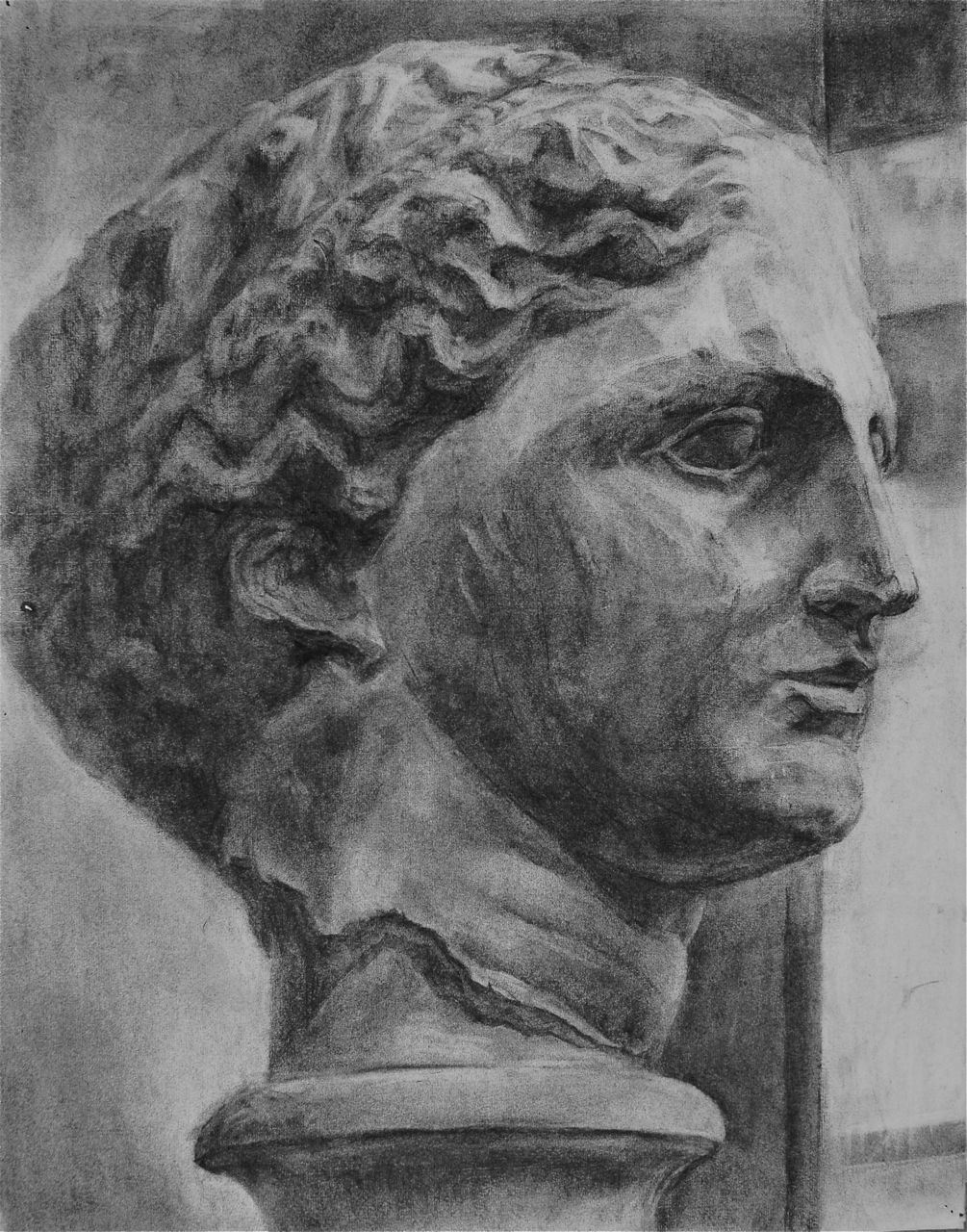 木炭デッサン : 富士宮美術研究所 アトリエN