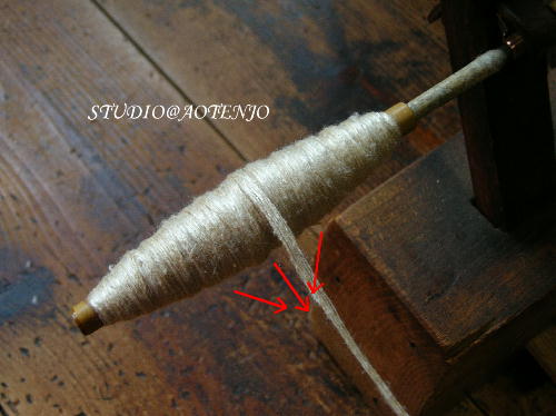 小管（緯糸の管）の巻き方 : 機織り職人の仕事場から…