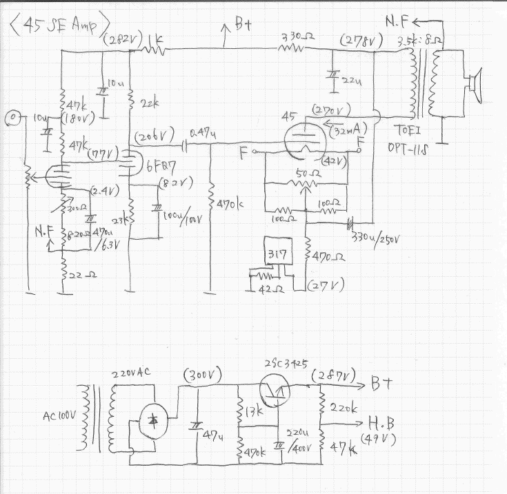 45 定電流バイアス　SEアンプ_c0004062_15492574.gif