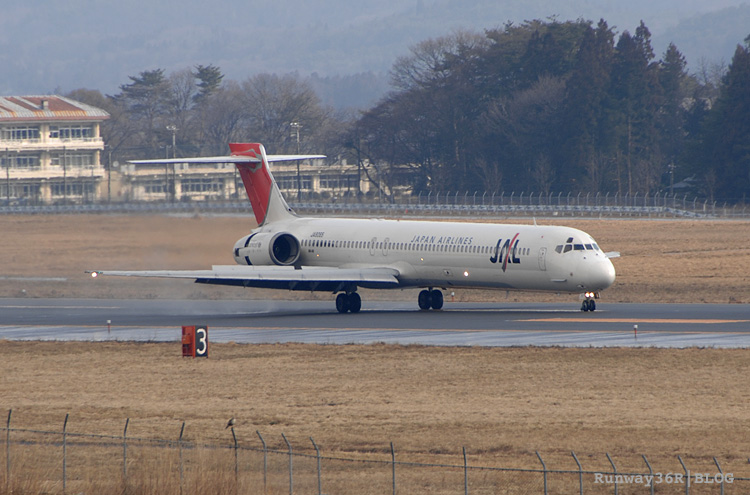 花巻空港からの帰路 Runway 36r 花巻空港からの帰路 Runway 36r