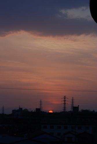 　　夕日。　　_c0150974_221573.jpg