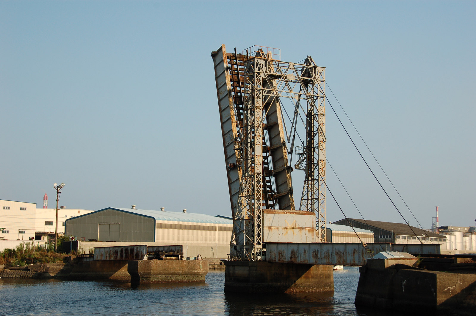 四日市 鉄道の跳ね橋 航跡