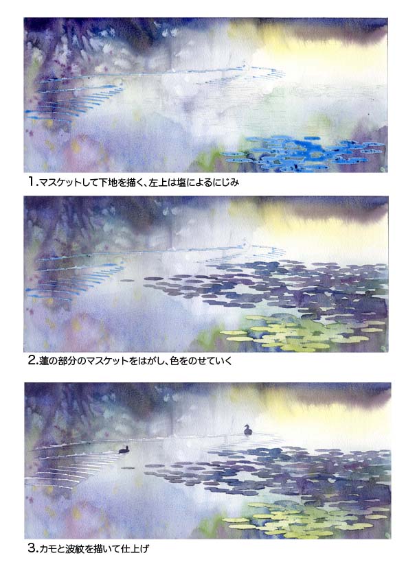 カモ シリーズ はるさき水彩画blog カモ シリーズ はるさき水彩画blog
