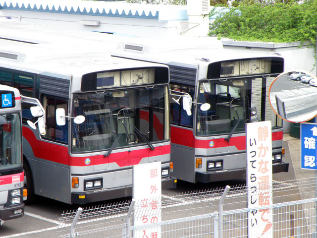 各地に廃車 東急バスギャラリー 別館