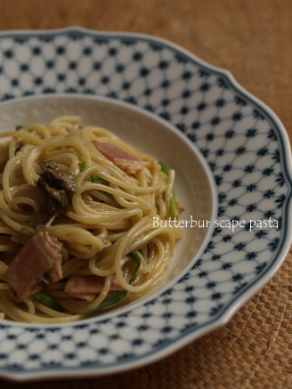 春のパスタといえは・・・　<ふきのとうの味噌パスタ>_f0183469_1031633.jpg