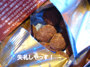 あられなのかい?チョコなのかい?_f0144385_2032478.jpg