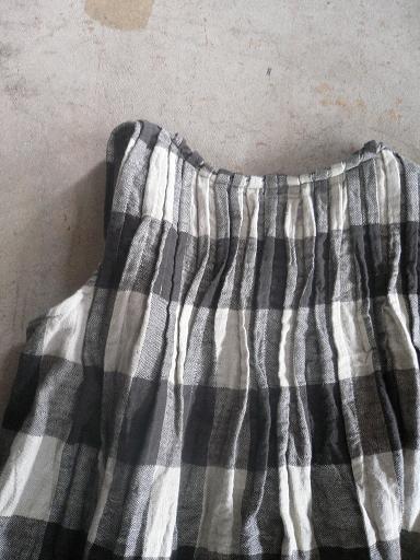 Kapital キャピタル 二重織り麻ブロックチェックキッシュキャミ Un Regard Moderne