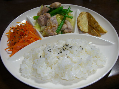 退院後、初の晩ごはん。_f0201488_0352576.jpg