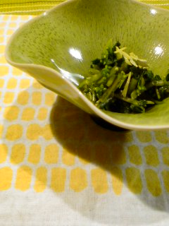 病院へ急げ~!・・・花わさびのレモン風味浅漬け。_f0177295_11342872.jpg