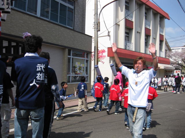 武雄温泉春まつり　武雄人倶楽部飾り神輿！！_b0130261_22233736.jpg