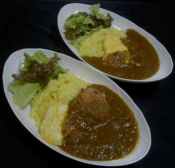 コロッケカレー＆オムレツカレー_e0126576_16453872.jpg