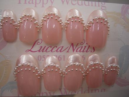 フレンチとパールのブライダルネイル 名古屋市昭和区のネイルサロン Lucca ネイル日和 フレンチとパールのブライダルネイル 名古屋市昭和区のネイルサロン Lucca ネイル日和