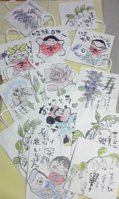 タオル筆コンクール関係~おみやげを入れる紙袋ほか・・_e0136066_2314155.jpg
