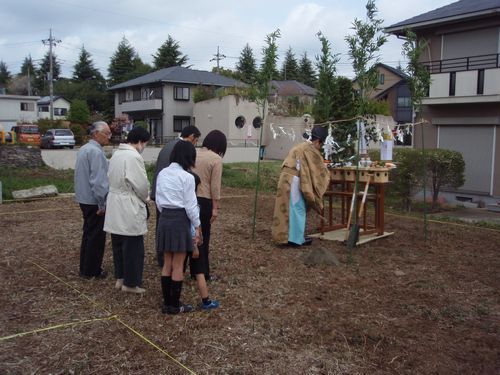 地鎮祭 in つくば市_a0059217_14373168.jpg