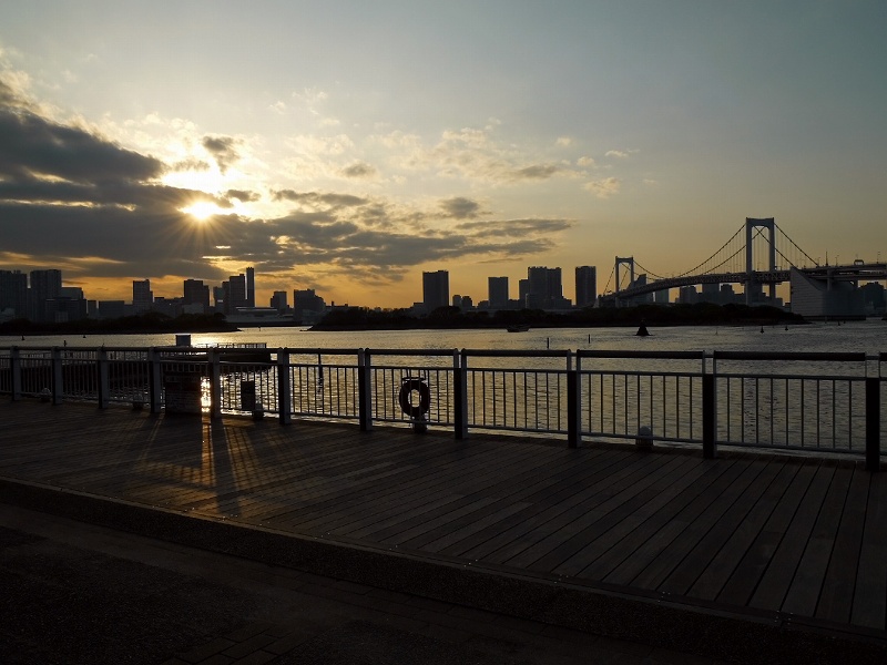 お台場海浜公園の夕景　☆_d0146247_23504695.jpg