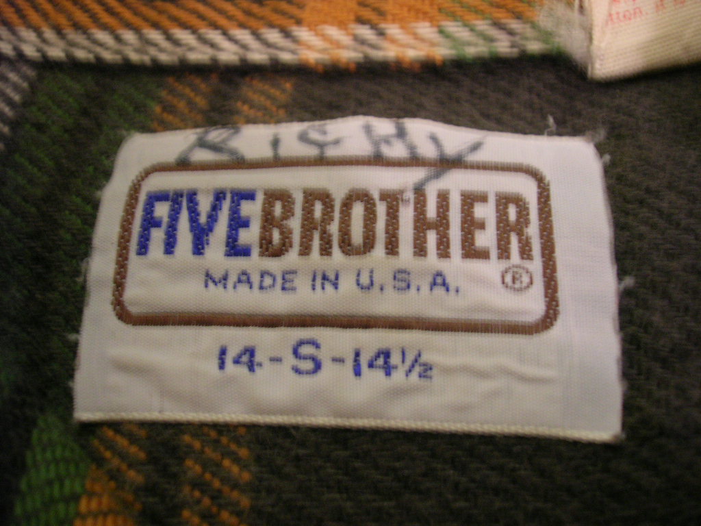 1970s  「FIVE BROTHER」 NEL SHIRT SIZE S_c0177238_1323725.jpg