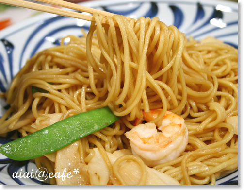 エビと竹の子の中華焼きそば_a0056451_1029549.jpg