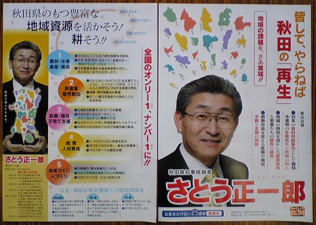 知事選奮闘記⑥ 「政見と公約」_f0081443_21391722.jpg