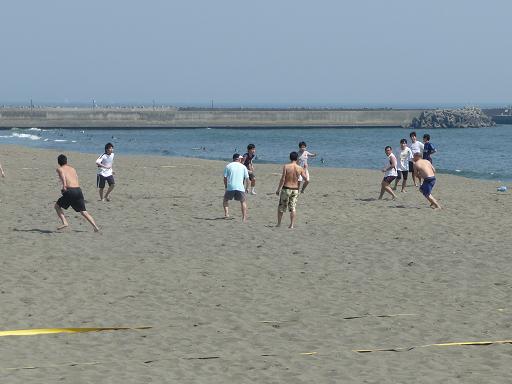 BeachFootball　2009　2日目　練習_b0164568_822568.jpg