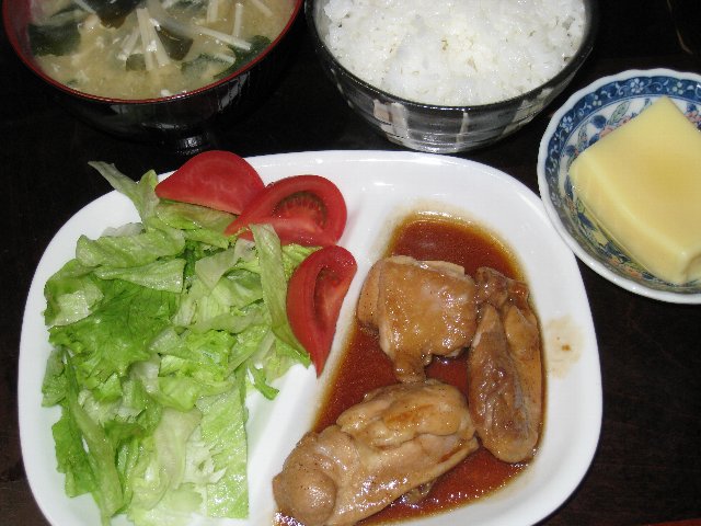 チキンの照り焼き_f0165202_20412241.jpg