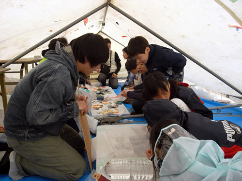 大阪城公園でのこどもカーニバルに水都大阪が広報のために出店のはずだったが・・・_a0010575_1295888.jpg