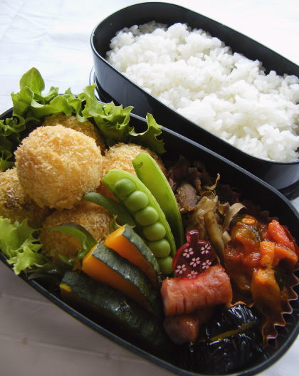 さつまいものWチーズコロッケ、とお弁当_f0168317_11455337.jpg