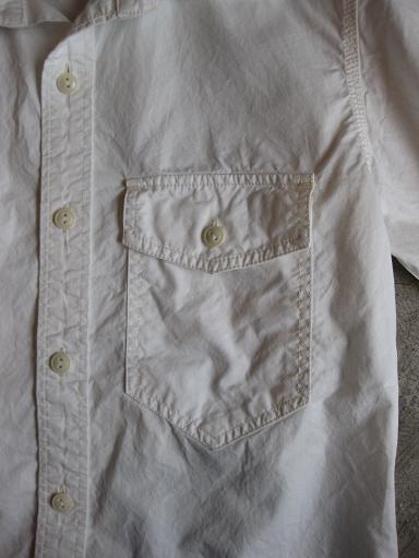 Simva 白い綾オックスの半袖ワークシャツ_b0139281_15522852.jpg
