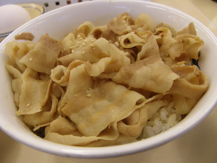「松屋」の豚めし野菜セット 南布施店_c0118393_1281748.jpg