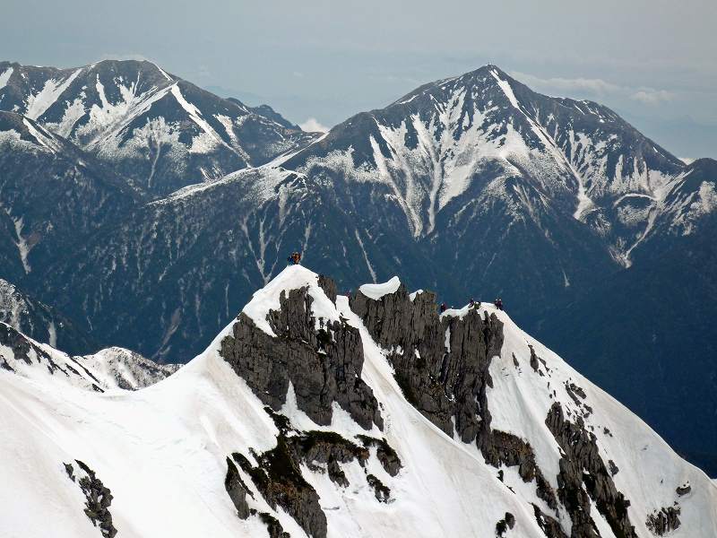 北穂高岳　積雪_b0124306_22244670.jpg