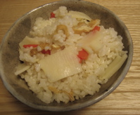 いただきもので炊き込みご飯 ^^_b0100229_1682735.jpg
