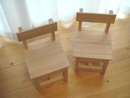 手作り木の椅子 アトリエ モ ノ ラー 母なる大地