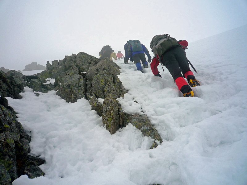 奥穂高岳　積雪_b0124306_11511240.jpg