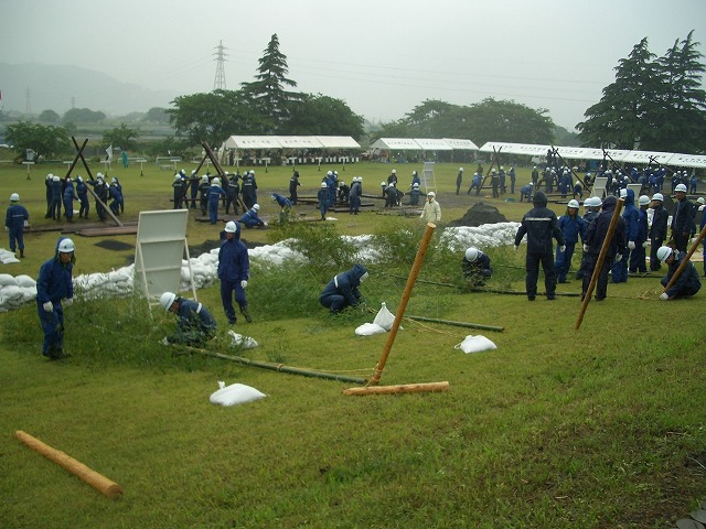 雨の中の水防訓練_f0141310_23371997.jpg
