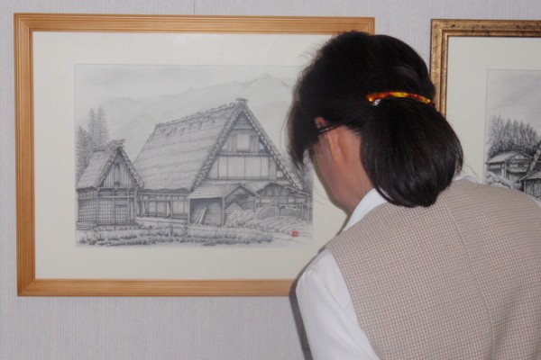 前田政男 ペン画・水彩画展～茅葺き屋根のある風景～2009.5.１１～5.１７_b0098902_0421431.jpg