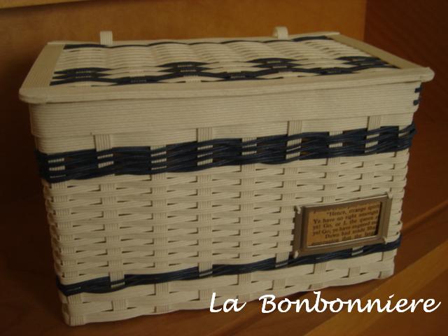 エコクラフト 蓋付きバスケット : La Bonbonniere ～ボンボ