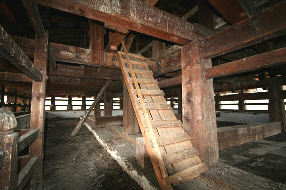 ブータン建築紀行6:パロ・ゾン5 小屋組_e0054299_9464845.jpg